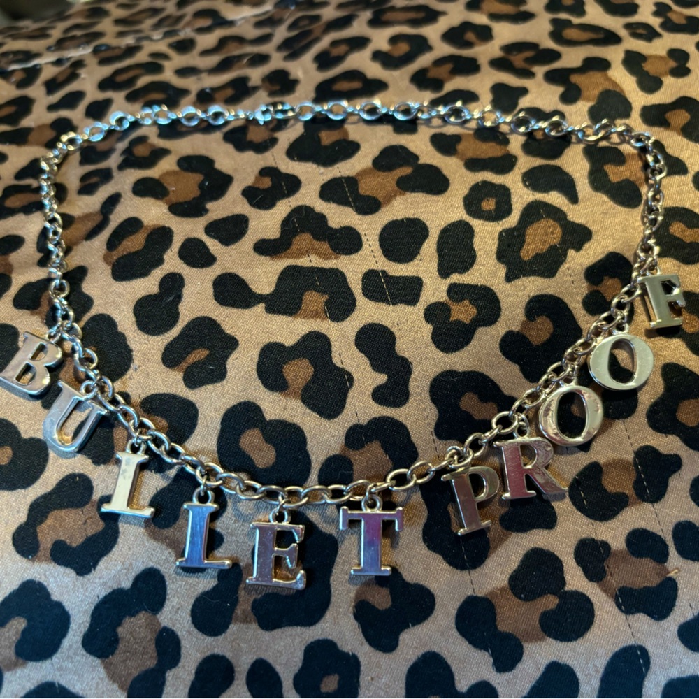 “Bulletproof’ Silver Necklace